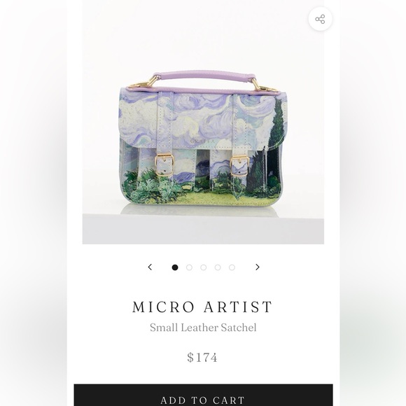 Micro Artist Small Leather Satchel